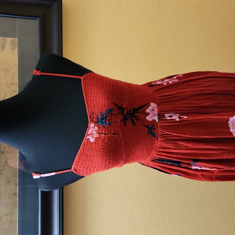 Free people Red floral dress